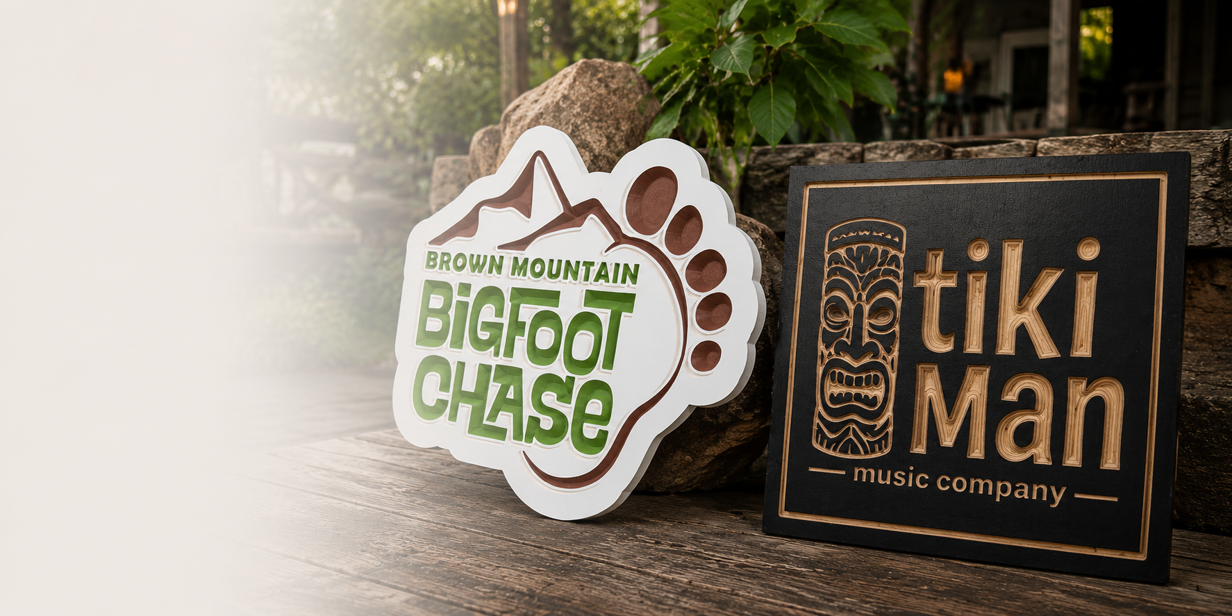 Custom outdoor sign made by The Humble Chisel