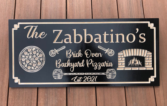 Brick Oven Pizza Sign