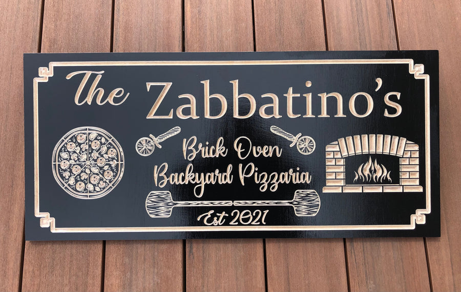 Brick Oven Pizza Sign