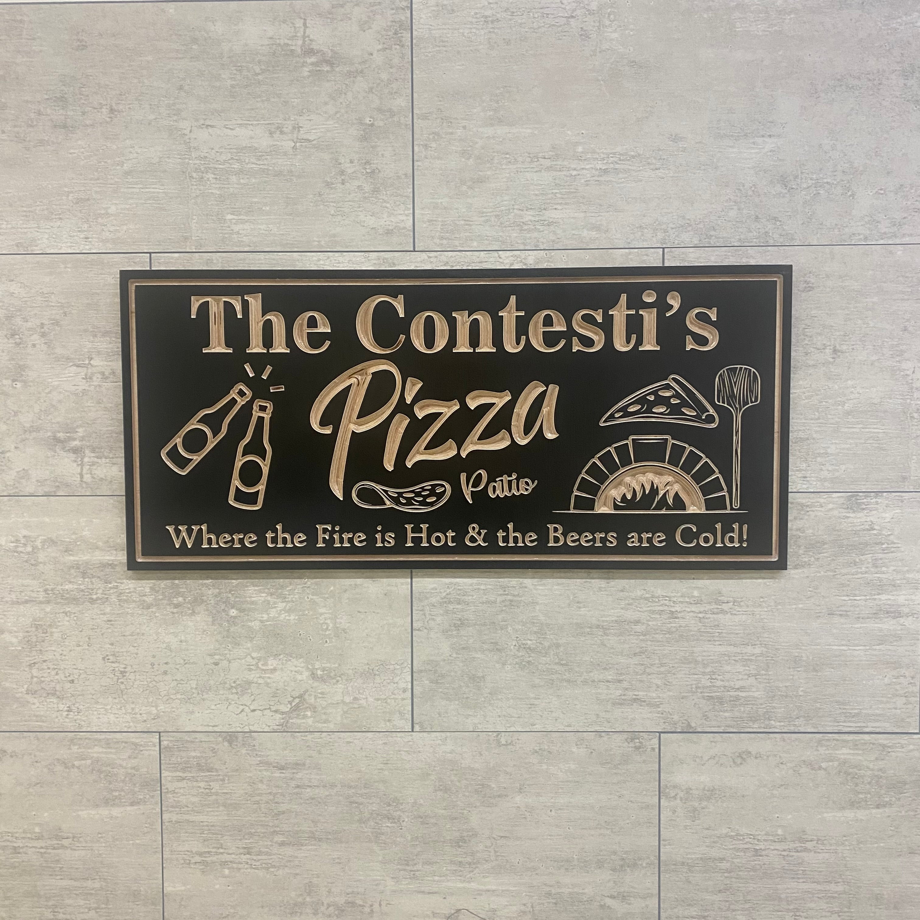 Brick Oven Pizza Sign