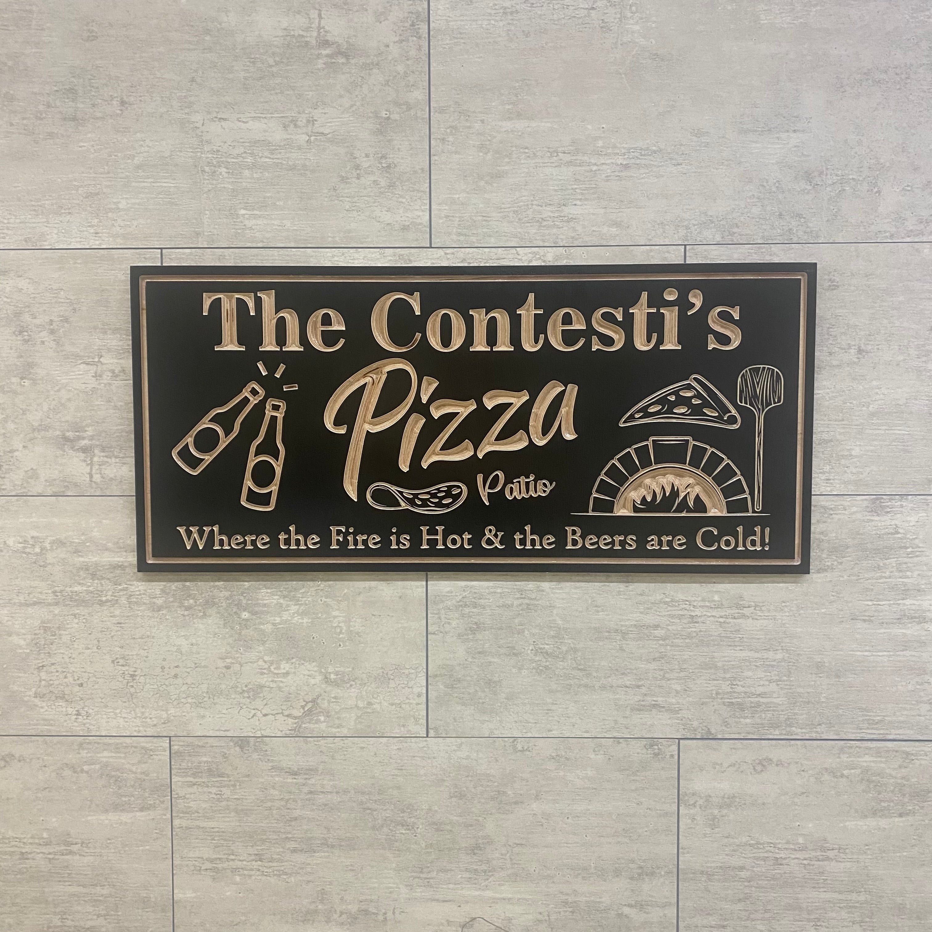 Brick Oven Pizza Sign