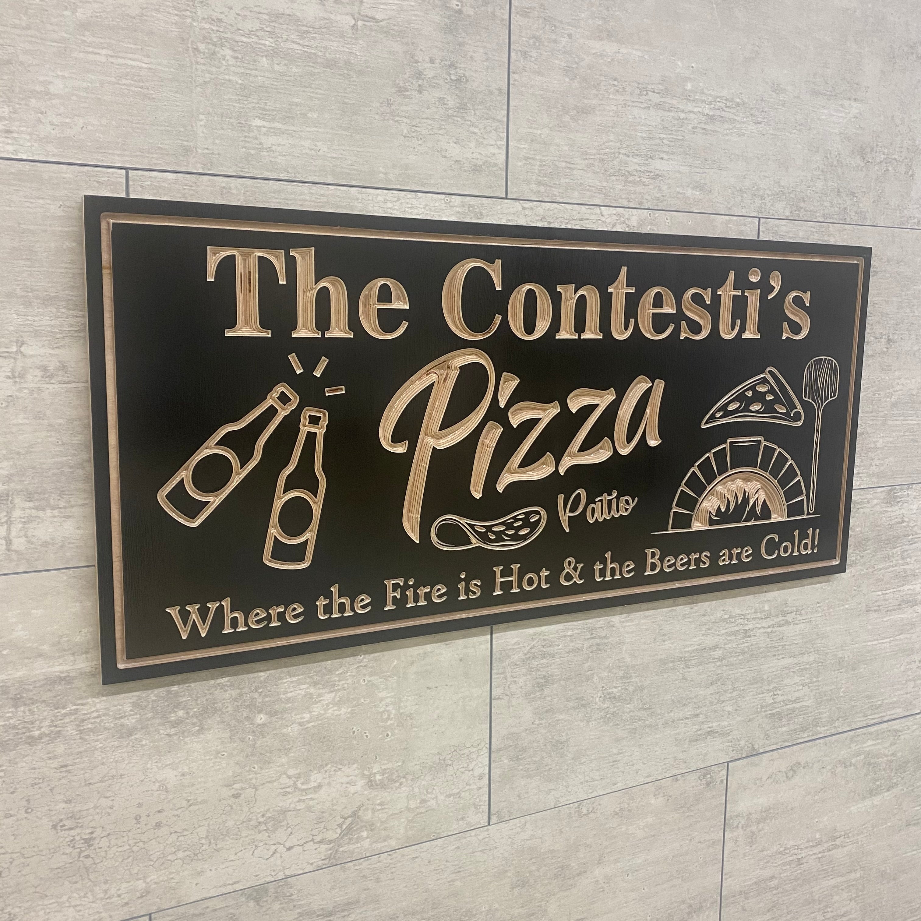 Brick Oven Pizza Sign