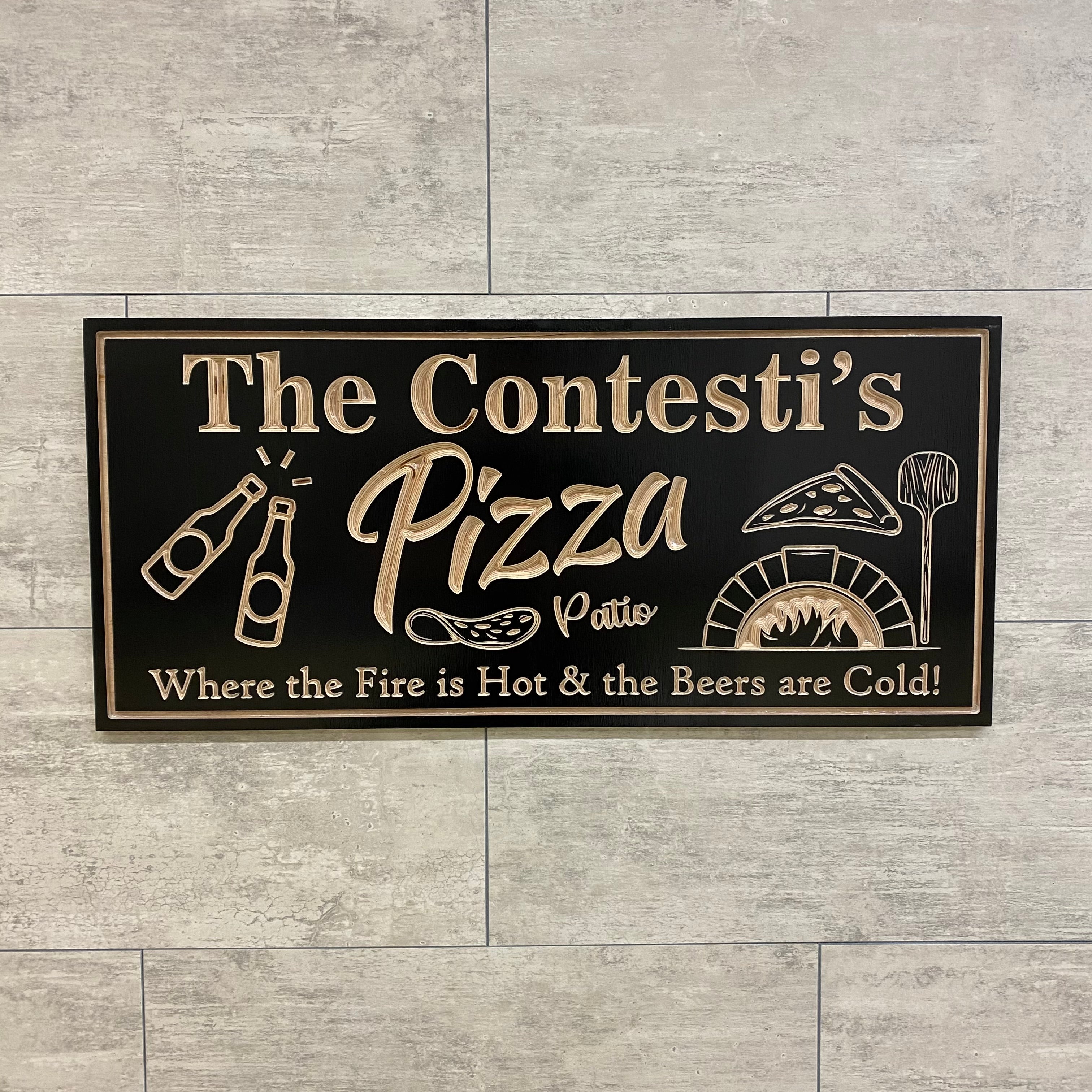 Brick Oven Pizza Sign