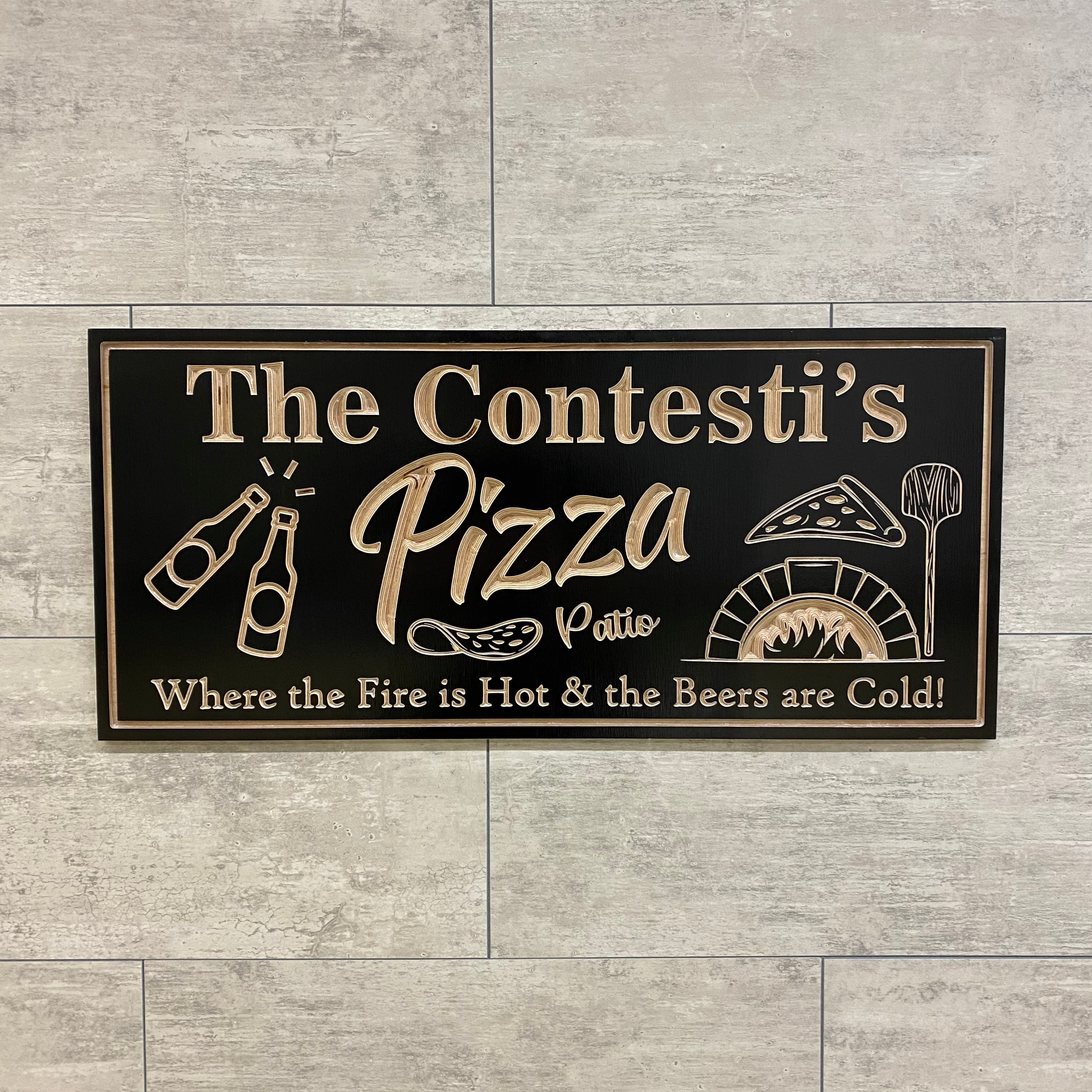 Brick Oven Pizza Sign