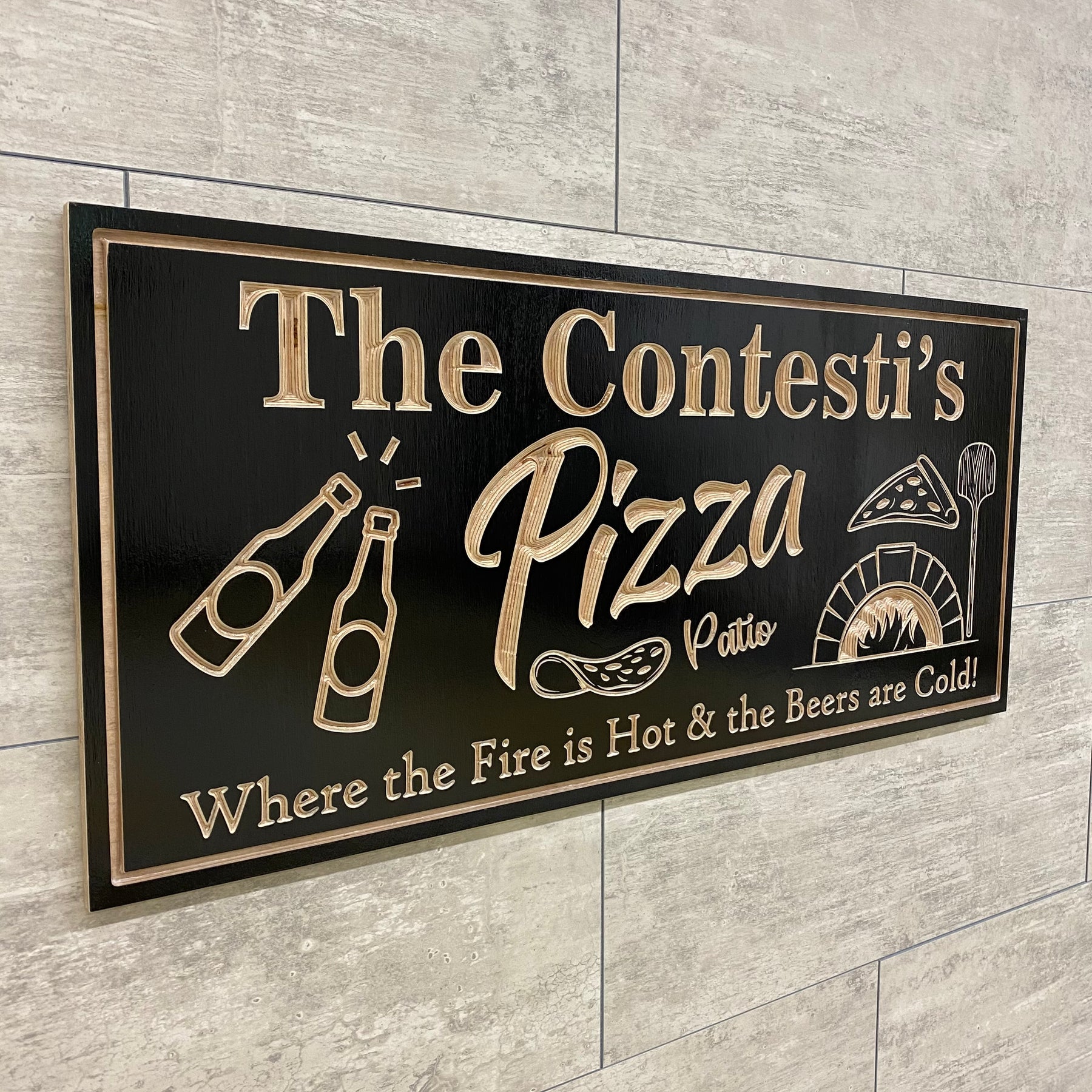 Brick Oven Pizza Sign