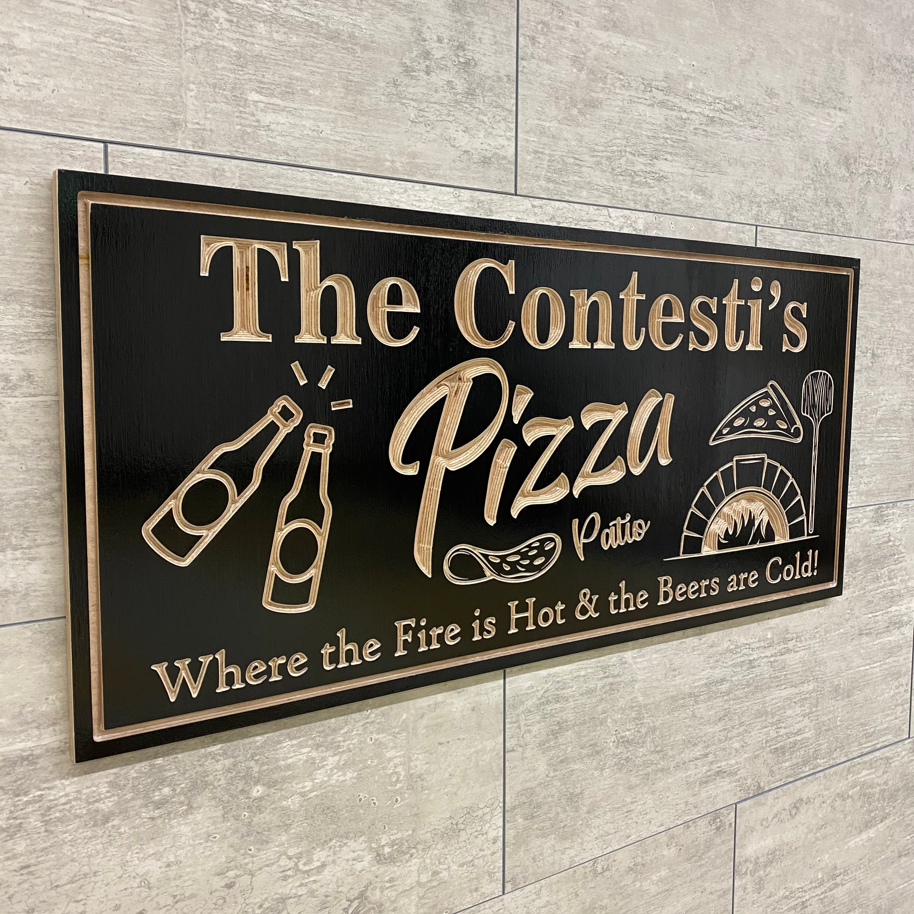 Brick Oven Pizza Sign